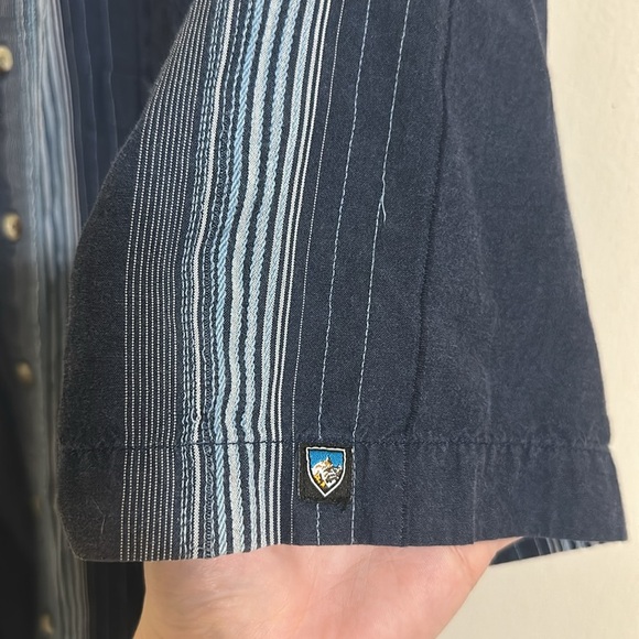 EUC Kuhl Striped Short Sleeve Button Down Shirt - Picture 2 of 7